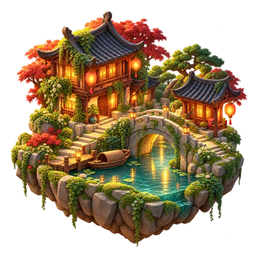 A lantern-lit world